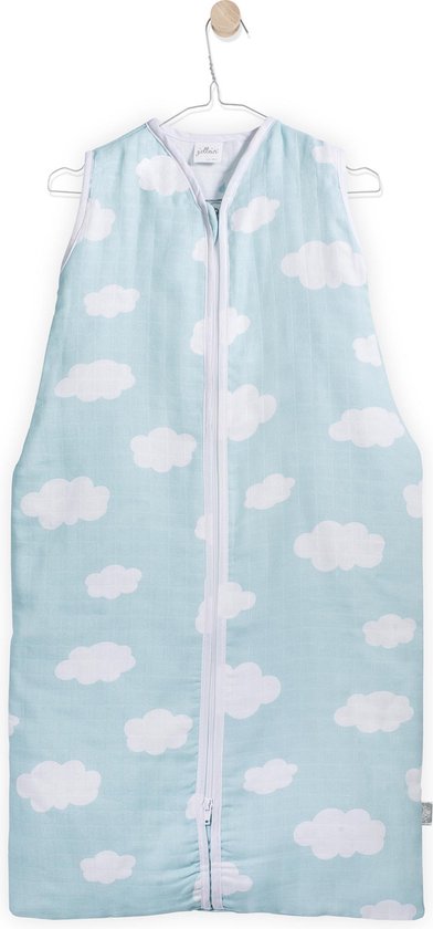 Jollein Clouds - Babyslaapzak Hydrofiel Zomer - 70 cm - Jade - TOG 0.7 van Jollein