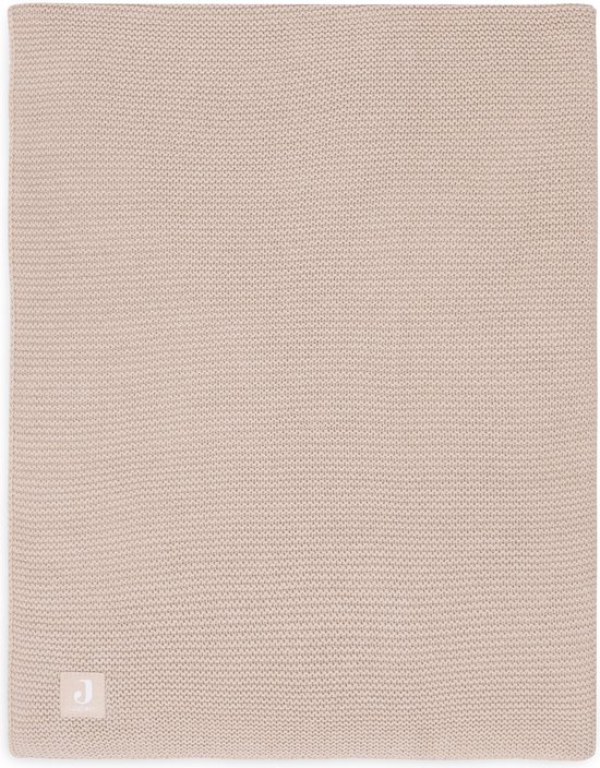 Jollein - Deken Ledikant 100x150cm Basic Knit - Dekentje Baby - Wild Rose van Jollein