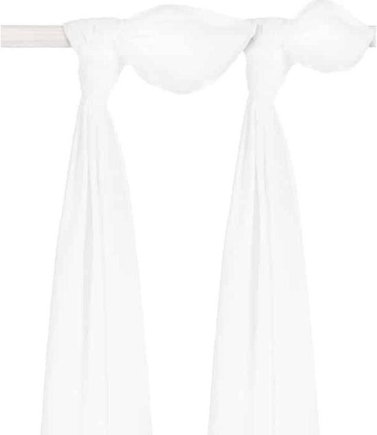 Jollein Hydrofiel Multidoek Basic 115x115cm - White - 2 Stuks van Jollein