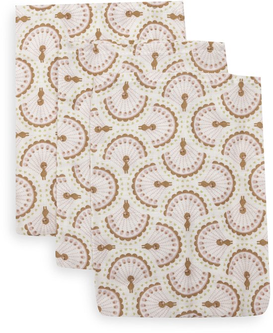 Jollein Hydrofiel Washandje 15x20cm Soft Plumes (3pack)