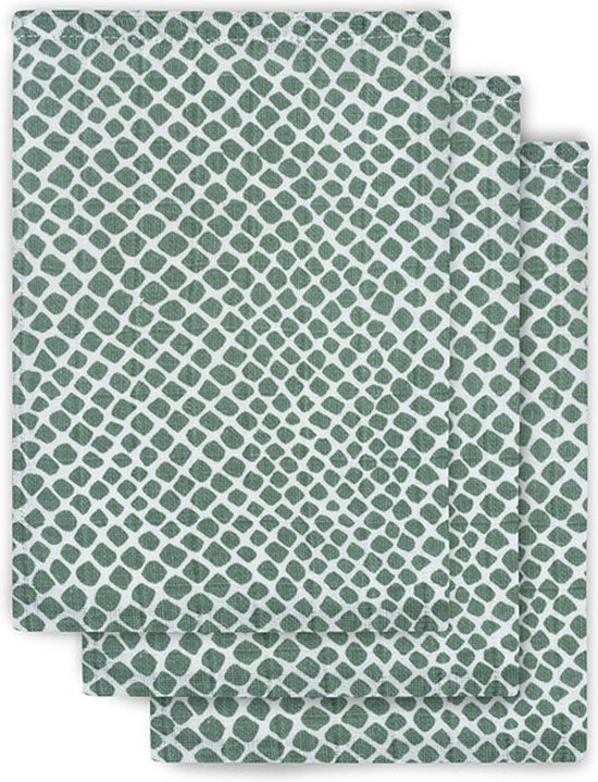 Jollein Hydrofiel Washandje Snake - Ash Green - 3 Stuks van Jollein