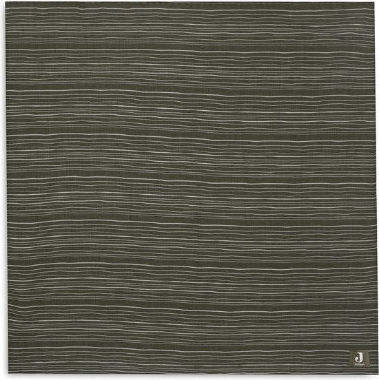 Jollein Hydrofiele Doek Large 115x115cm Stripe Leaf Green van Jollein