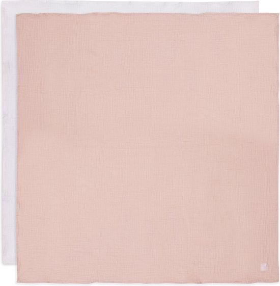 Jollein Hydrofiele Doek Large - 115x115cm - Wild Rose/Ivory - 2pack van Jollein