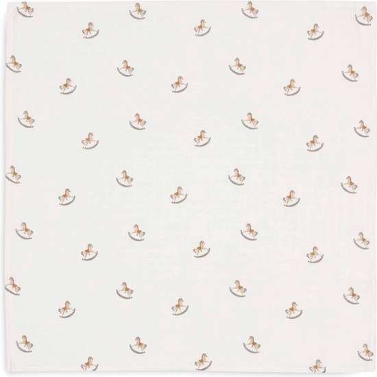 Jollein - Hydrofiele Doek Small 70x70cm - Inbakerdoek, Spuugdoekjes, Baby Doeken - Zacht Katoen - 3 Stuks - Nostalgic Ride van Jollein