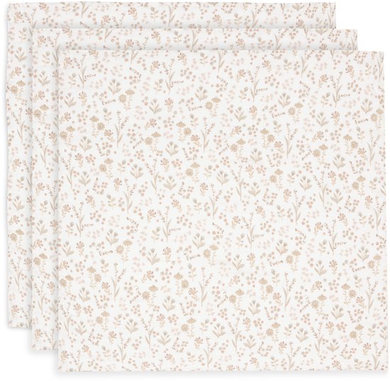 Jollein - Hydrofiele Doek Small 70x70cm - Inbakerdoek - Zacht Katoen - 3 Stuks - Bloomy van Jollein