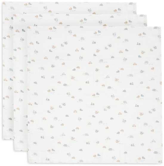 Jollein - Hydrofiele Doek Small 70x70cm - Inbakerdoek - Zacht Katoen - 3 Stuks - On The Go van Jollein