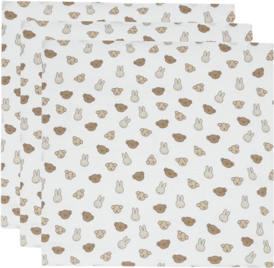 Jollein - Hydrofiele - Doeken - Miffy and Friends - 70x70 cm van Jollein
