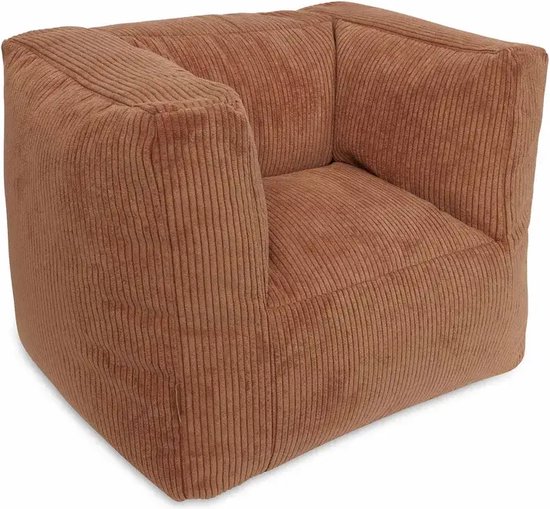Jollein - Kinderfauteuil - Corduroy - Caramel - Kinder Zitzak - 1 t/m 4 jaar van Jollein