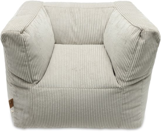 Jollein - Kinderfauteuil - Corduroy - Olive Green - Kinder Zitzak - 1 t/m 4 jaar van Jollein