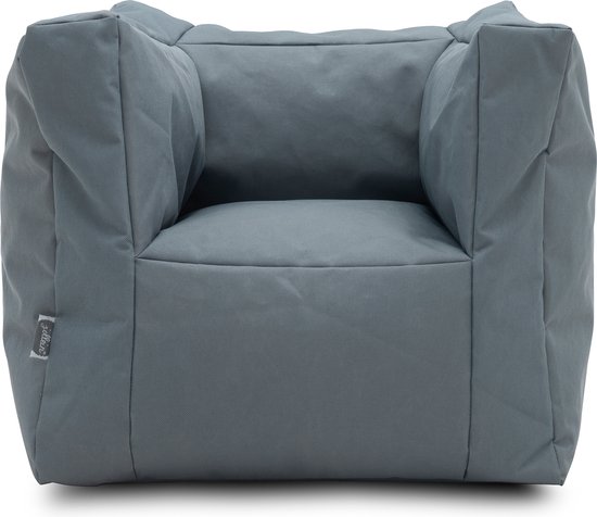 Jollein - Kinderfauteuil (Storm Grey) - Kinder Zitzak - 1 t/m 4 jaar - 46x110cm