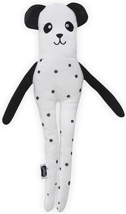 Jollein Knuffel Panda Softy - Black & White van Jollein