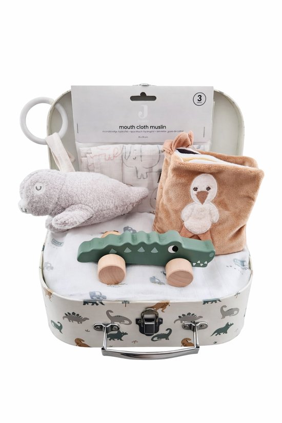 Jollein koffer jongen - cadeaupakket - geboortepakket - kraamcadeau van Merkloos