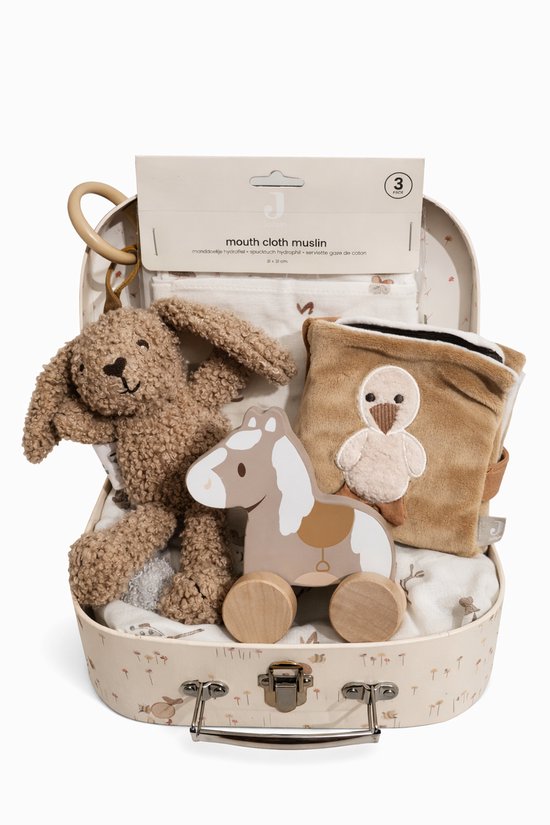 Jollein koffer meisje - cadeaupakket - geboortepakket - kraamcadeau van Merkloos