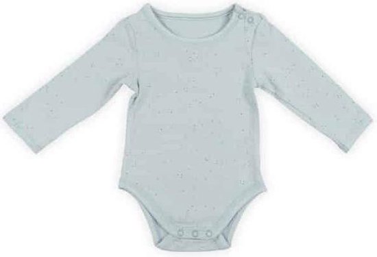 Jollein romper lange mouw Mini dots stone green van Jollein