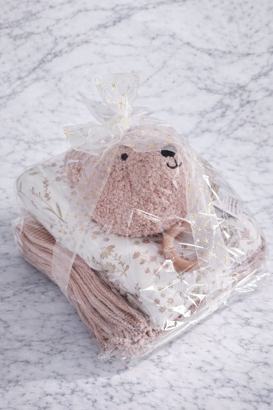 Jollein slaappakket meisje - kraamcadeau - geboortepakket - slaapzak 70 cm - wiegdeken - muziekhanger - kraampakket van Merkloos