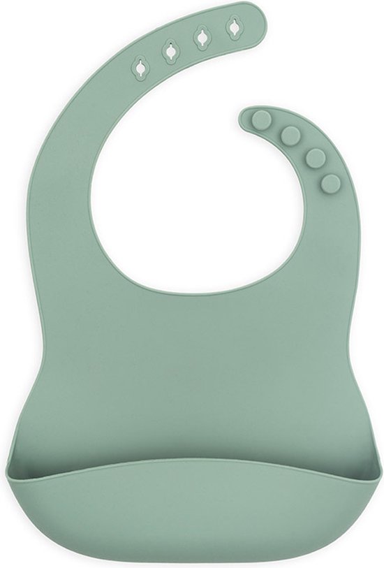 Jollein - Slab (Ash Green) - Siliconen - Slabbetjes Baby - 26 cm van Jollein