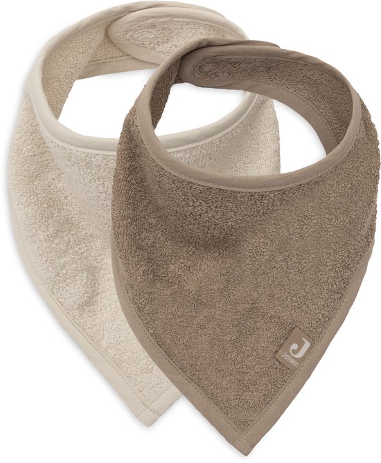 Jollein Slab Bandana Sand/Milky Coffee (2pack)