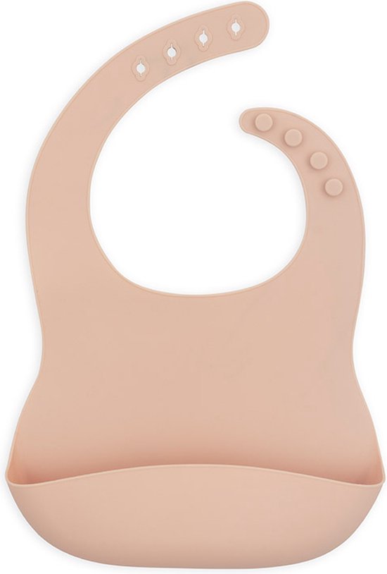 Jollein - Slab (Pale Pink) - Siliconen - Slabbetjes Baby - 26 cm van Jollein