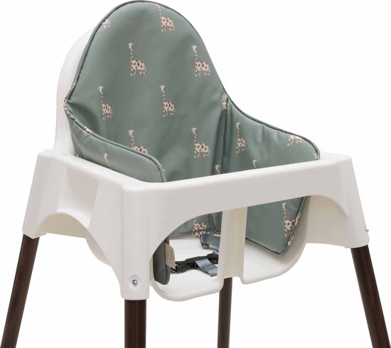 Jollein - Stoelverkleiner Jungle Jambo Giraffe - Waterafstotend - Stoelverkleiner Voor IKEA Kinderstoel, Baby van Jollein