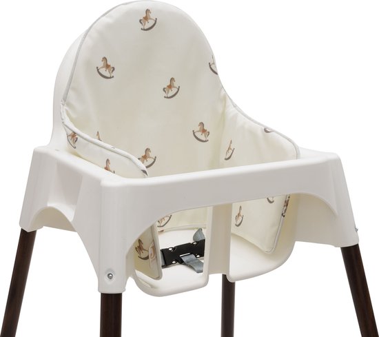 Jollein - Stoelverkleiner Nostalgic Ride - Waterafstotend - Stoelverkleiner Voor IKEA Kinderstoel, Baby - Hobbelpaardjes van Jollein