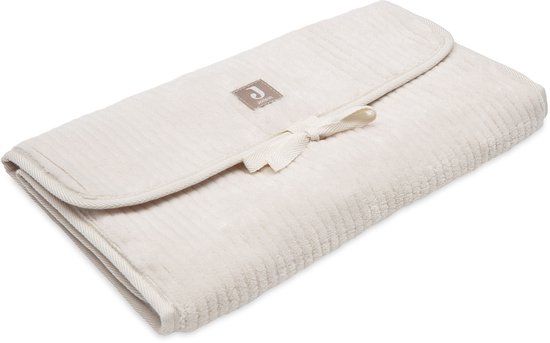 Jollein - Verschoningsmatten - Verschoningsmat met Opbergvakken - Cloudy Rib - Oatmeal van Jollein