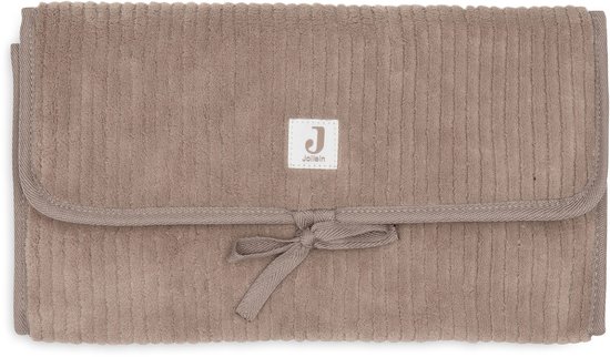 Jollein Verschoonmatjes met Opbergvakken - Cloudy Rib - Milky Coffee
