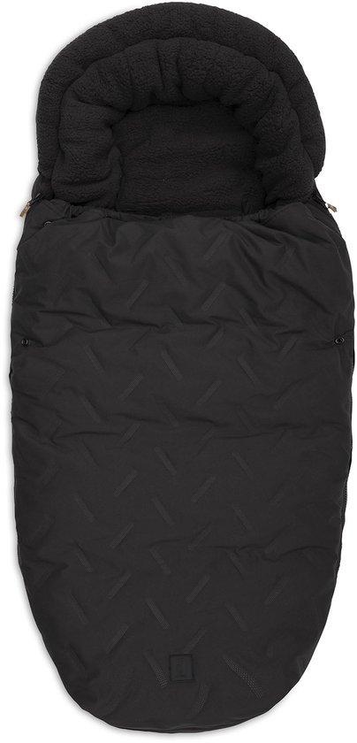 Jollein Voetenzak buggy/kinderwagen Embossed Nearly Black