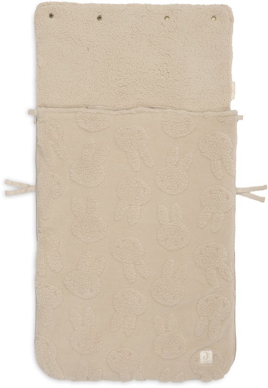 Jollein Voetenzak groep 0+ 3/5 punts gordel Miffy Jacquard Teddy San