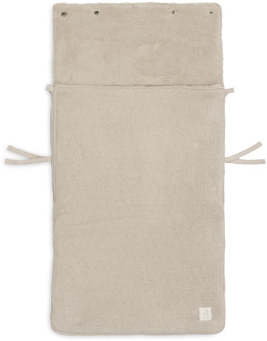 Jollein Voetenzak groep 0+ 3/5 punts gordel Sprinkle Knit Sand