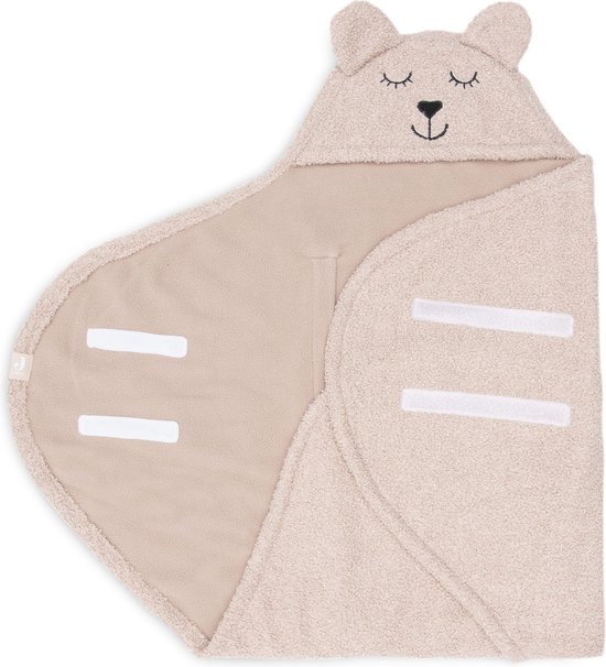 Jollein Wikkeldeken Bear Boucle Wild Rose van Merkloos
