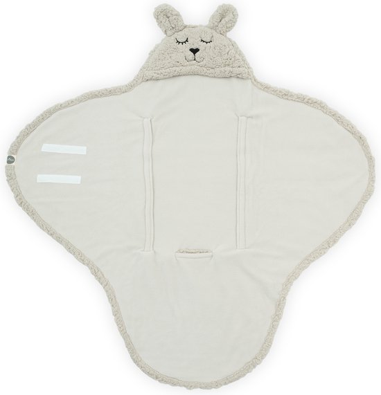 Jollein Wikkeldeken Bunny 100x105cm - Nougat van Jollein