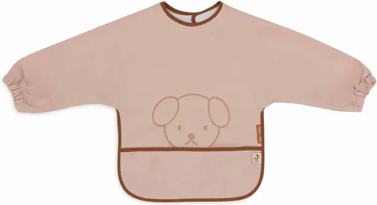 Jollein x Nijntje - Baby Slab Waterproof met Mouw - Miffy Peekaboo Wild Rose van Jollein