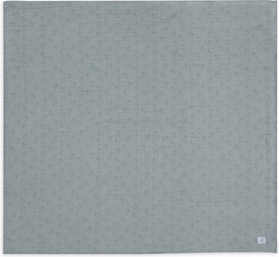 Jollein x Nijntje - Hydrofiele Doek Large 115x115cm - Inbakerdoek, Spuugdoekjes, Baby Doeken - Zacht Katoen - 2 Stuks - Miffy Silhouettes Sea Green van Jollein