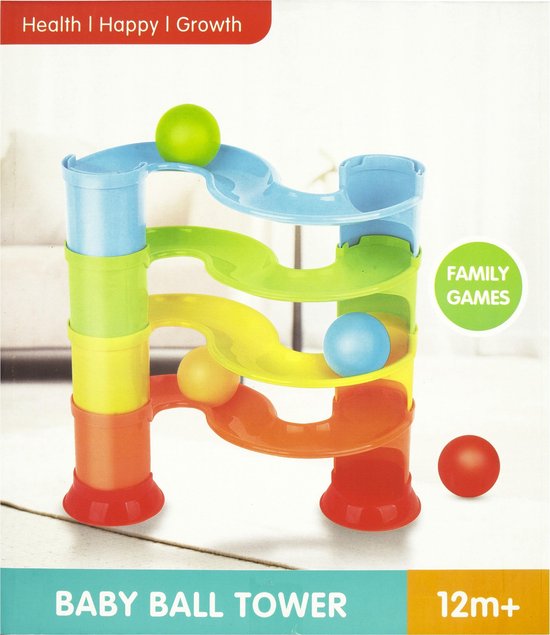 JollyToddler - Baby Knikkerbaan - Ballen Toren van Jolly
