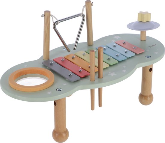 Joueco - houten muziektafel slagwerk - Muziek tafel hout van Joueco