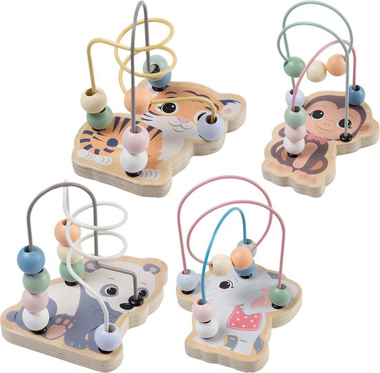 Joueco - The Wildies Family Kralenbaan met dierenprint 4 as van Joueco