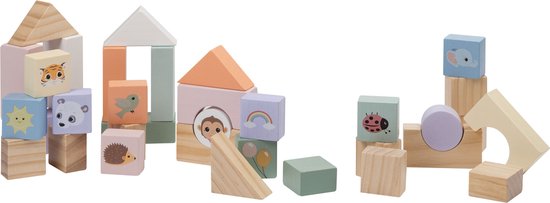 Jouéco® - The Wildies Family Loopauto met blokken van Jouéco