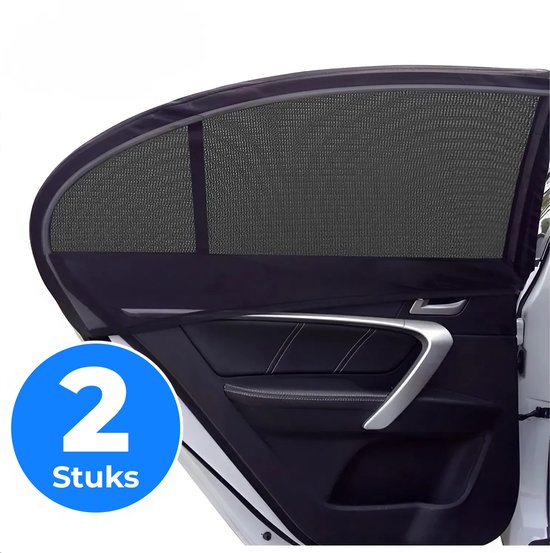 Joyful Parenting Zonnescherm Auto Zijruit – 2 Stuks - Universeel – Bescherming voor Baby en Kind - Eenvoudige bevestiging van EasyPeasy