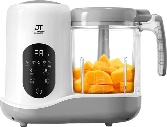 JT Products Baby Blender En Stomer - Baby Foodprocessor – Babycook – Baby Cooker - Babyvoedingmaker – Baby Food Maker – Baby Food Steamer – Baby Stoomkoker – Stomen, Blenden, Ontdooien, Opwarmen, Steriliseren van JT Products