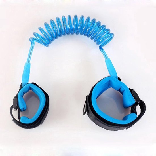 Jumada's - Polsbandje kinderen - polstuigje - kindertuigje - blauw - 1.5 meter van Jumada's