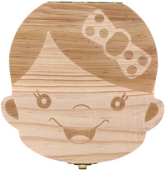 Jumada's - Tandendoosje - Melktanden - Houten doosje - Meisje van Jumada