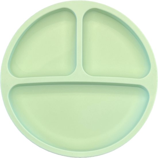 JU&MP Bord met 4 zuignappen - Baby - Kinderservies - Kinderbord - Onbreekbaar - Groen van JU&MP