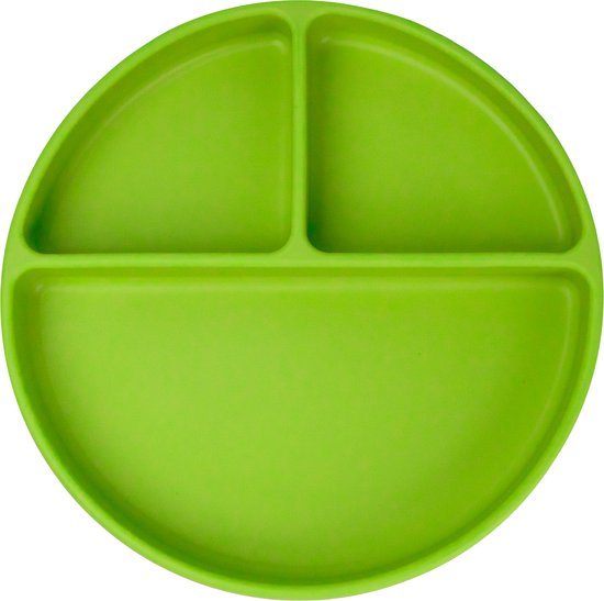 JU&MP Bord Zuignap - Baby - Kinderservies - Kinderbord - Onbreekbaar - Groen van JU&MP