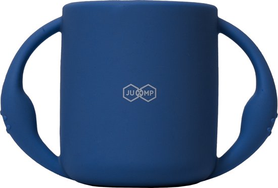 JU&MP Oefenbeker - Baby - Kinderservies - Drinkbeker Baby - Onbreekbaar - Donkerblauw van JU&MP