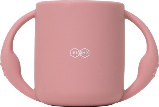 JU&MP Oefenbeker - Baby - Kinderservies - Drinkbeker Baby - Onbreekbaar - Roze van JU&MP