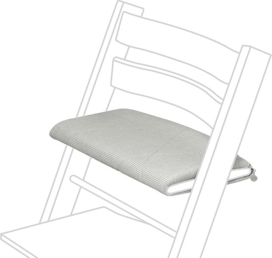 Junior kussen Nordic Grey - Tripp Trapp stoel ondersteuning en comfort - Machinewasbaar - Past op alle Tripp Trapp stoelen van Junior