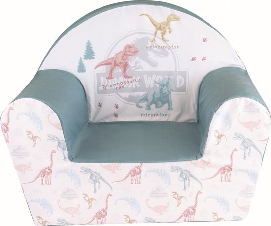 Jurassic World dinosaurus kinderstoel/kinderfauteuil 33 x 52 x 42 cm - Stoelen/fauteuils voor peuters van Jurassic World