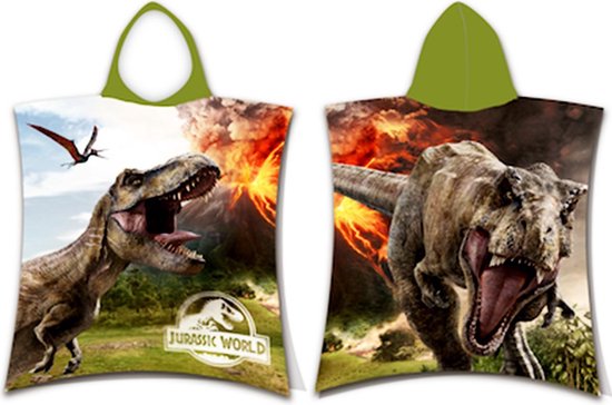 Jurassic World Poncho Vulkaan - 55 x 115 cm - Katoen van Jurassic World
