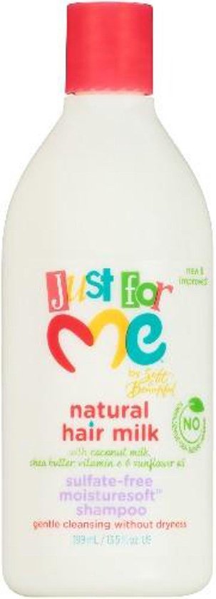 Just For Me - Natural Hair Milk - Sulfate free Shampoo - 399ml van Just For Me