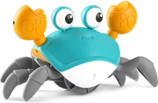 JustValue Lopende krab - Speelgoed - Montessori - Peuter - Kind - Wandelen - Educatief - Dansen - Sensorisch - Walking Crab - Hondenspeelgoed - Activity Center